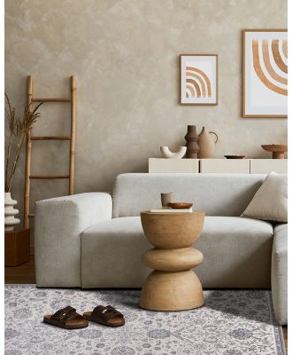 Soho Classic silver - konstsilkesmatta