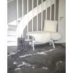 Grim mountain grey/white - konstgjord kohud