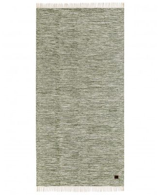 Slite frans grön - bomullsmatta