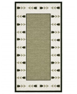 Tulpan grön - matta med gummibaksida