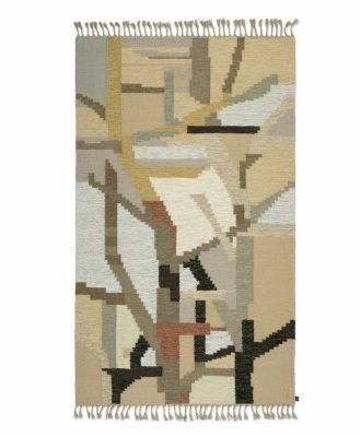 Vårvinter - handvävd ullmatta