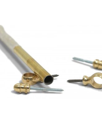 Trappstång mässing metervara