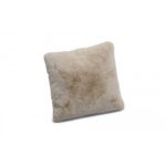 Fluffy beige - kudde i konstmaterial