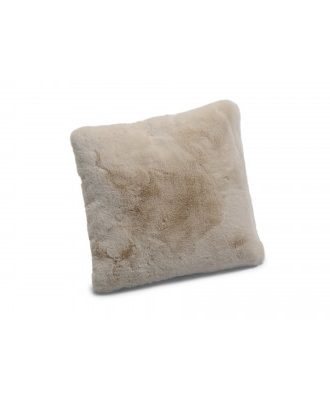 Fluffy beige - kudde i konstmaterial