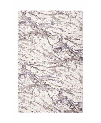 Glace blå - maskinvävd matta