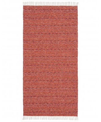 Svea mix röd - plast- och garnmatta