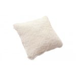 Curly beige - kuddfodral i lockigt fårskinn