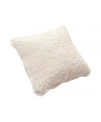 Curly beige - kuddfodral i lockigt fårskinn