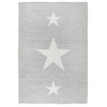 Houston grå - handvävd ullmatta