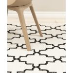 Lucy vit - handvävd ullmatta