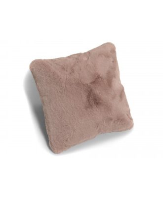 Fluffy rosa - kudde i konstmaterial