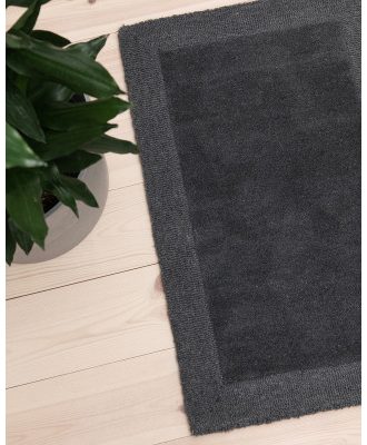 Plain mörkgrå - dörrmatta