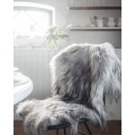 Molly grey - långhårigt fårskinn eko
