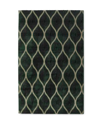 Diamond Bell grön - maskinvävd matta