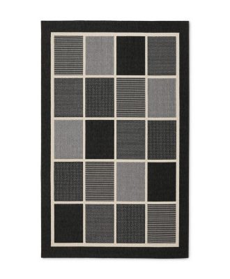 Fenix svart - flatvävd matta