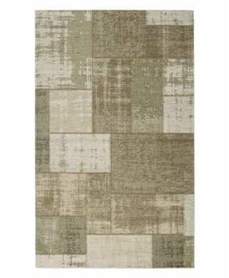 Carlucci grön - maskinvävd matta