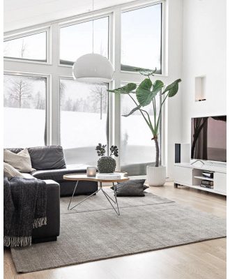 Spirit grey - handvävd ull- och viskosmatta