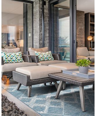 Athena Kilim blå - flatvävd matta