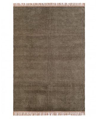 Dover green - handvävd viskosmatta