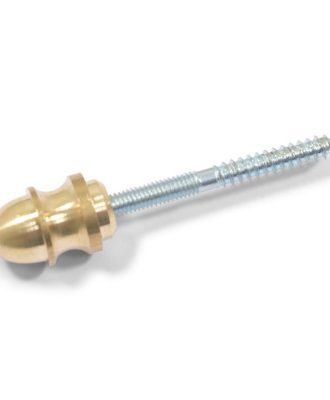 Ändknopp trappstång mässing