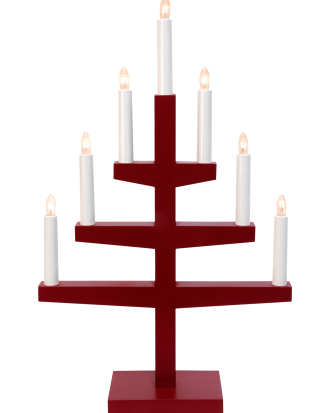 Star Trading - Adventsljusstake Trapp - Röd