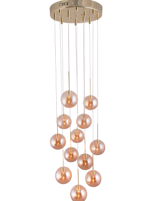 Globen Lighting - Taklampa Skyfall - Mässing