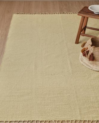 Ellos - Bomullsmatta Flora - Gul - 70X250