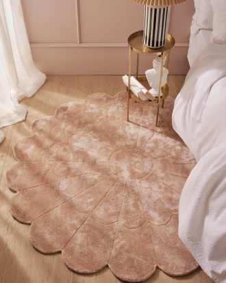 Staycation - Viskosmatta Flower - Rosa - 200