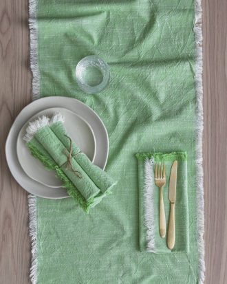 Ellos - Löpare Ivory 40x150 cm - Grön