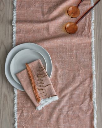 Ellos - Löpare Ivory 40x150 cm - Orange