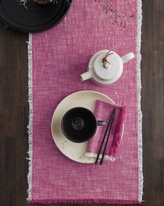 Ellos - Löpare Ivory 40x150 cm - Rosa