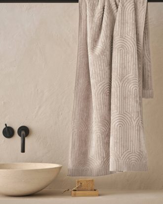 Ellos - Badhandduk Janet 70x140 cm - Natur - 70X140