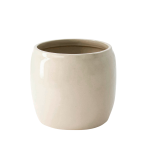 ERNST - Kruka glaserad keramik Ø 14 cm, h 12 cm - Beige