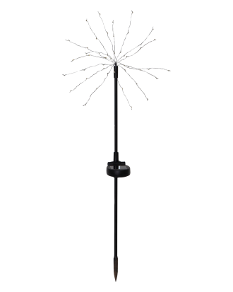 Star Trading - Solcellsdekoration Firework. - Svart