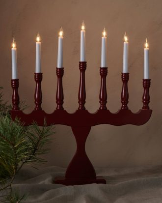 Markslöjd - Adventsljusstake Svaneholm - Röd