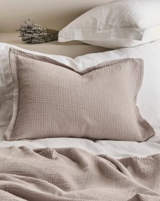 Ellos - Örngott Candela i muslin - Grå - 50X90