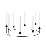 House Doctor - Ljusstake, Ring - Svart