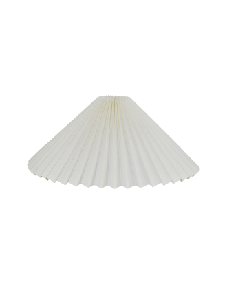 Hallbergs - Lampskärm Carolin Plissé 50cm - Vit