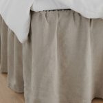 Ellos - Sängkappa Candice i tvättat lin 60 cm - Natur - 160X200