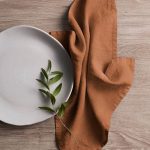 Ellos - Servett Malva 2-pack i 100% lin - Orange - 40X40