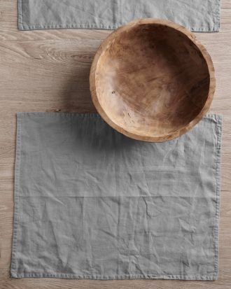 Ellos - Bordstablett Malva 2-pack i 100% lin - Grå - 40X50