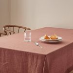 Ellos - Duk Malva i 100% lin - Rosa - 137X180