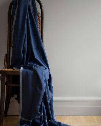 Mimou - Sjalpläd Classic XL - Blå - 130X260