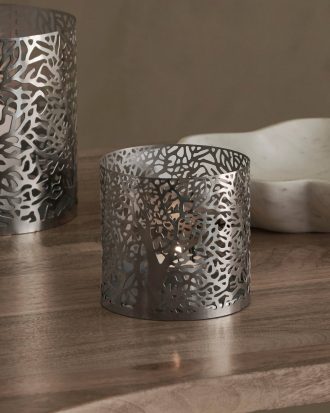 Ellos - Ljuslykta Carlo höjd 10 cm - Silver