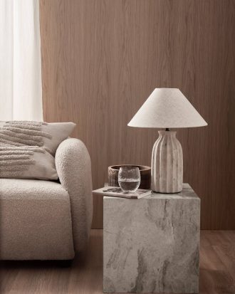 Ellos - Soffbord Kubina i marmor - Beige