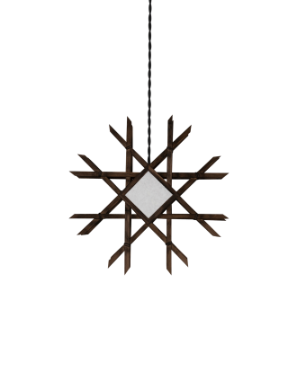 Globen Lighting - Julstjärna Lea 45 - Brun