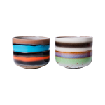 HKliving - 70s Dessert skål, Freak out (set om 4) - Multi