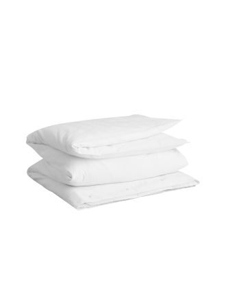 Gant - Påslakan Seersucker - Vit - 220X220