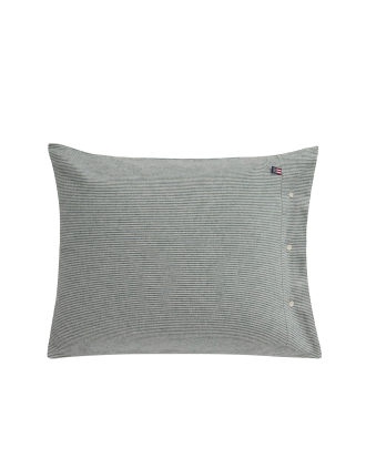 Lexington - Örngott Striped Cotton Flannel Pillowcase - Grön - 50X60