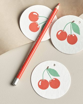 Ellos - Presentetiketter 10-pack - Röd